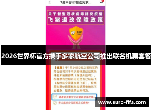 2026世界杯官方携手多家航空公司推出联名机票套餐